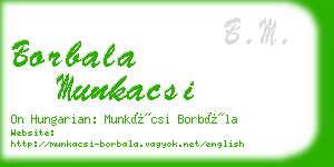 borbala munkacsi business card